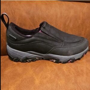 Merrell Black and Gray Men's Slip-On Loafers